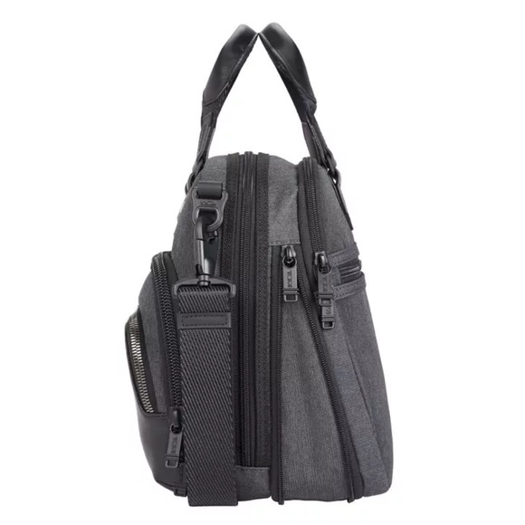 Tumi Alpha Bravo Albany Black Briefcase- color Anthracite - Picture 4 of 10